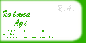roland agi business card